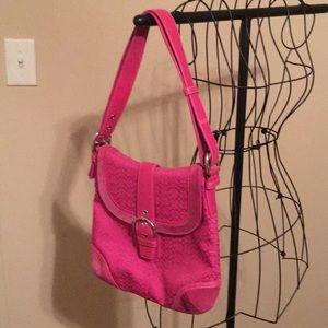 Pink coach purse